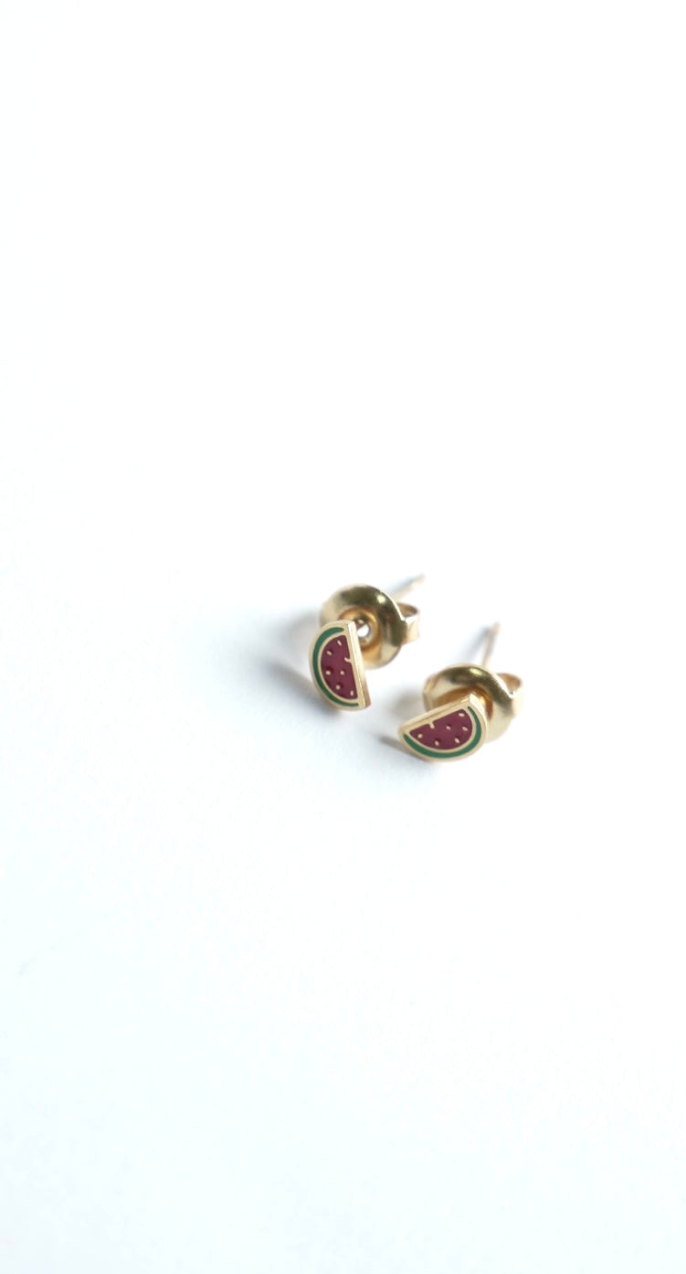 Pendientes mini sandía
