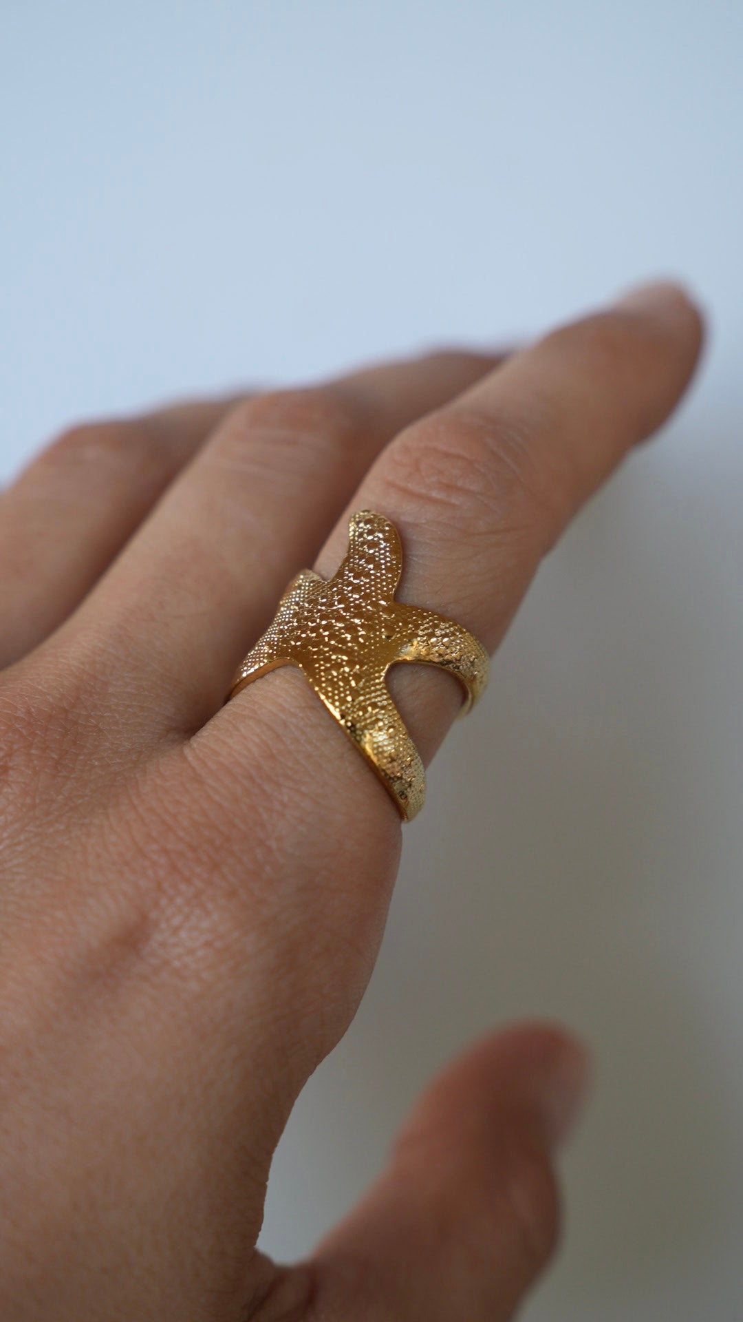 Anillo estrella de mar dorado - Nuh Nuh