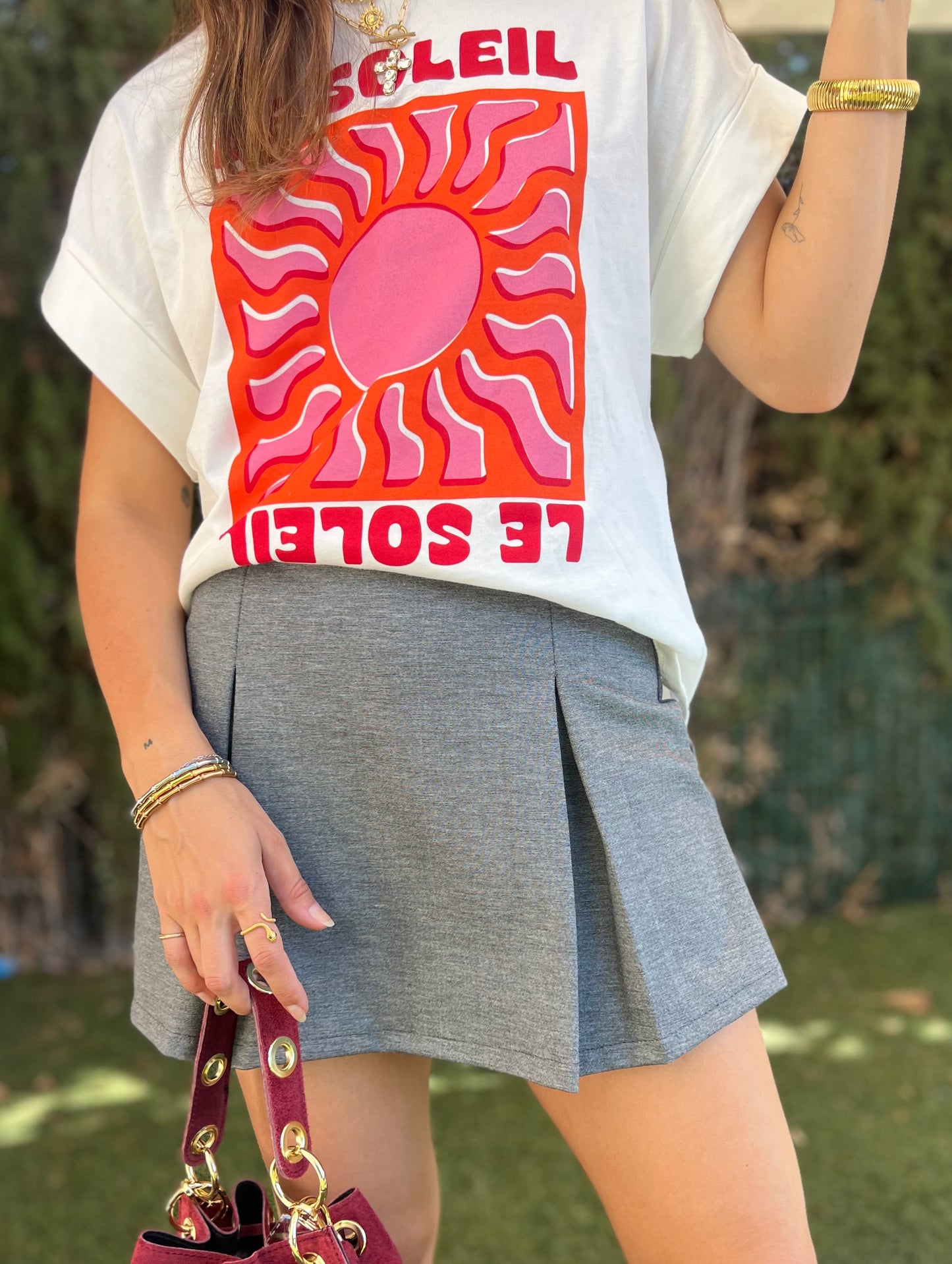 Falda pantalón gris - Nuh Nuh