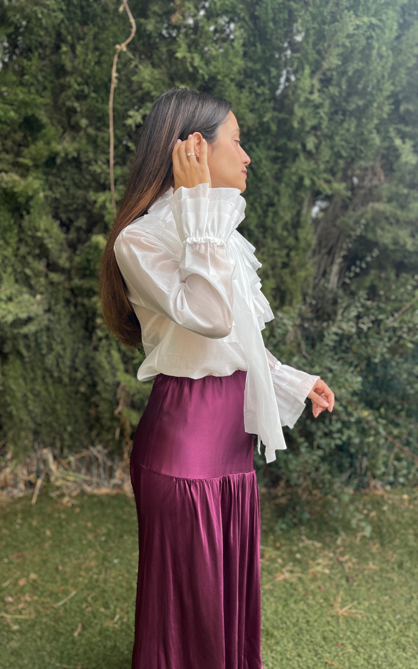 Camisa blanca vintage