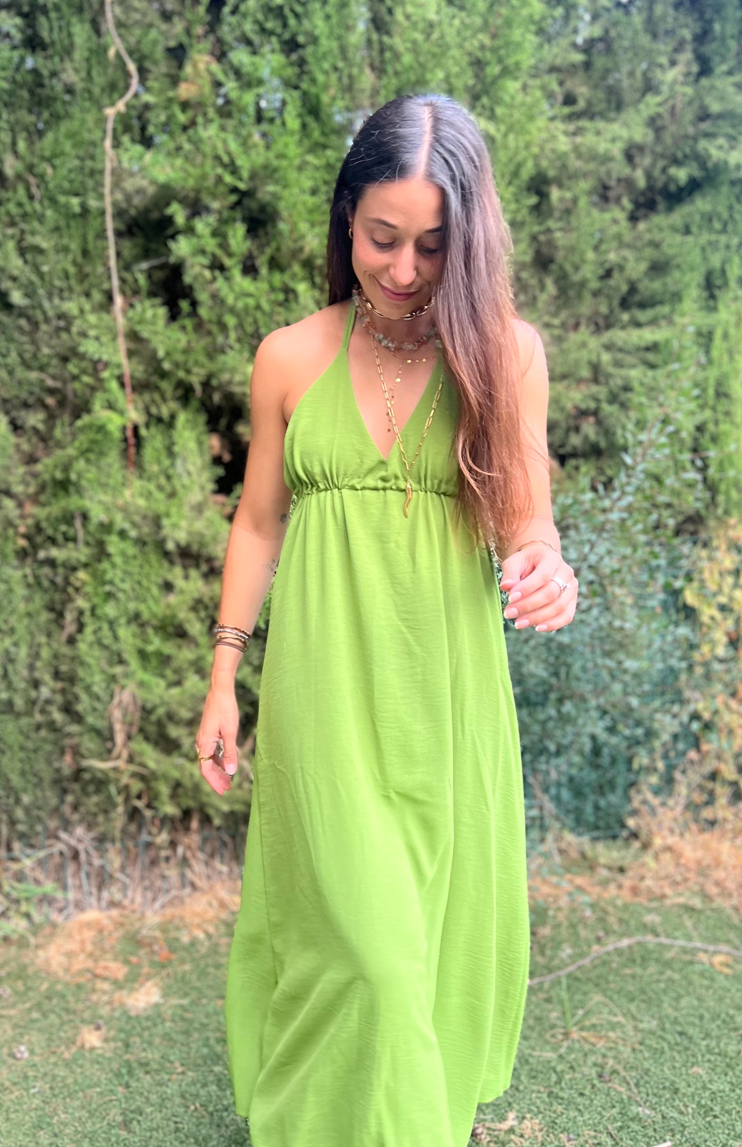 Vestido Esmeralda verde