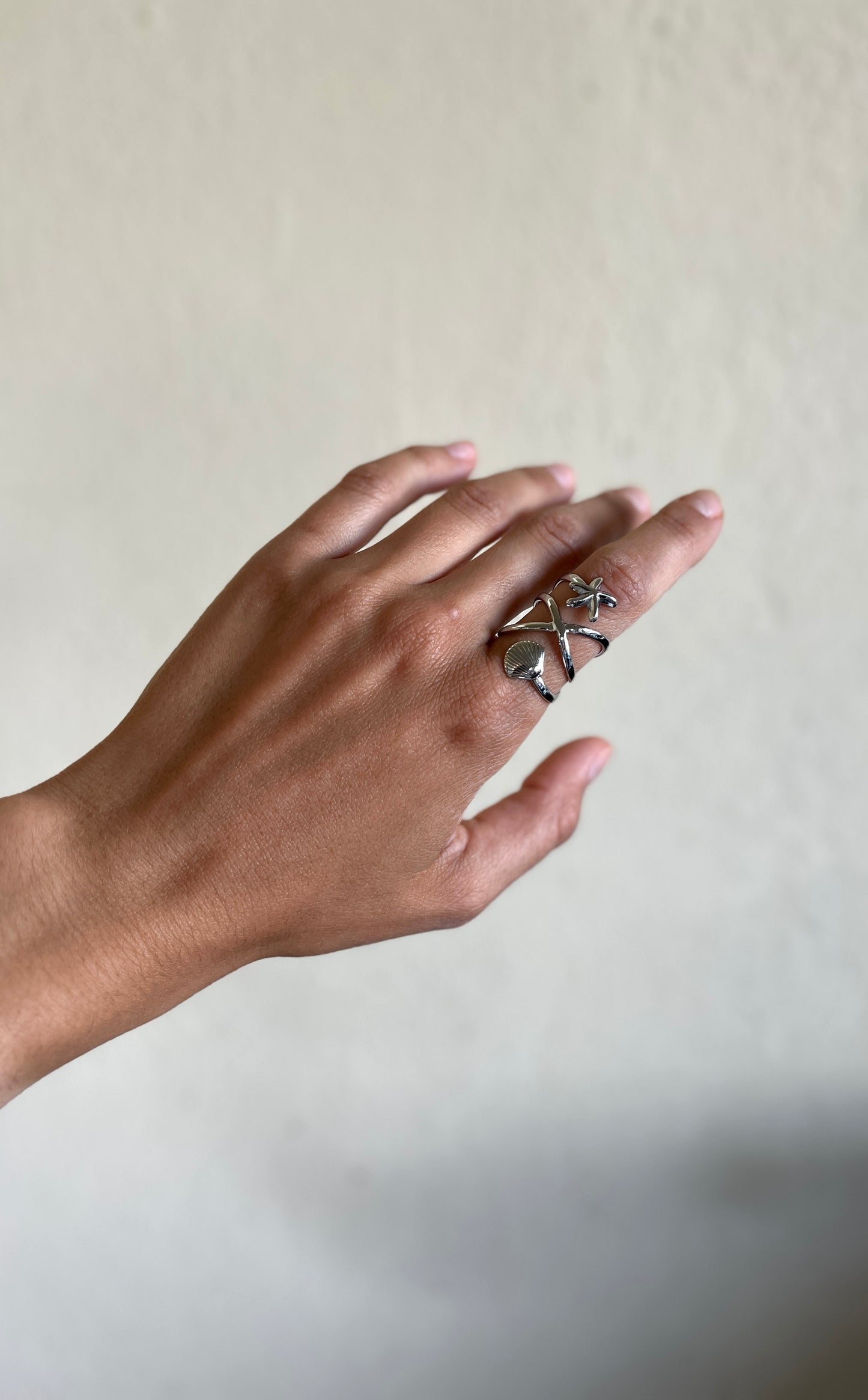 Anillo summer plateado
