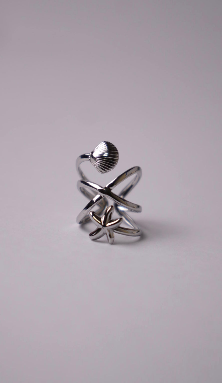 Anillo summer plateado