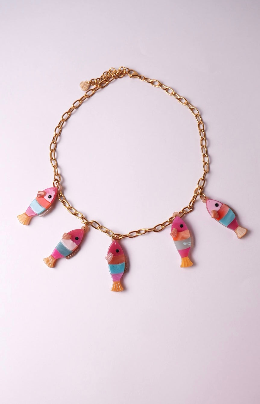 Collar peces de colores