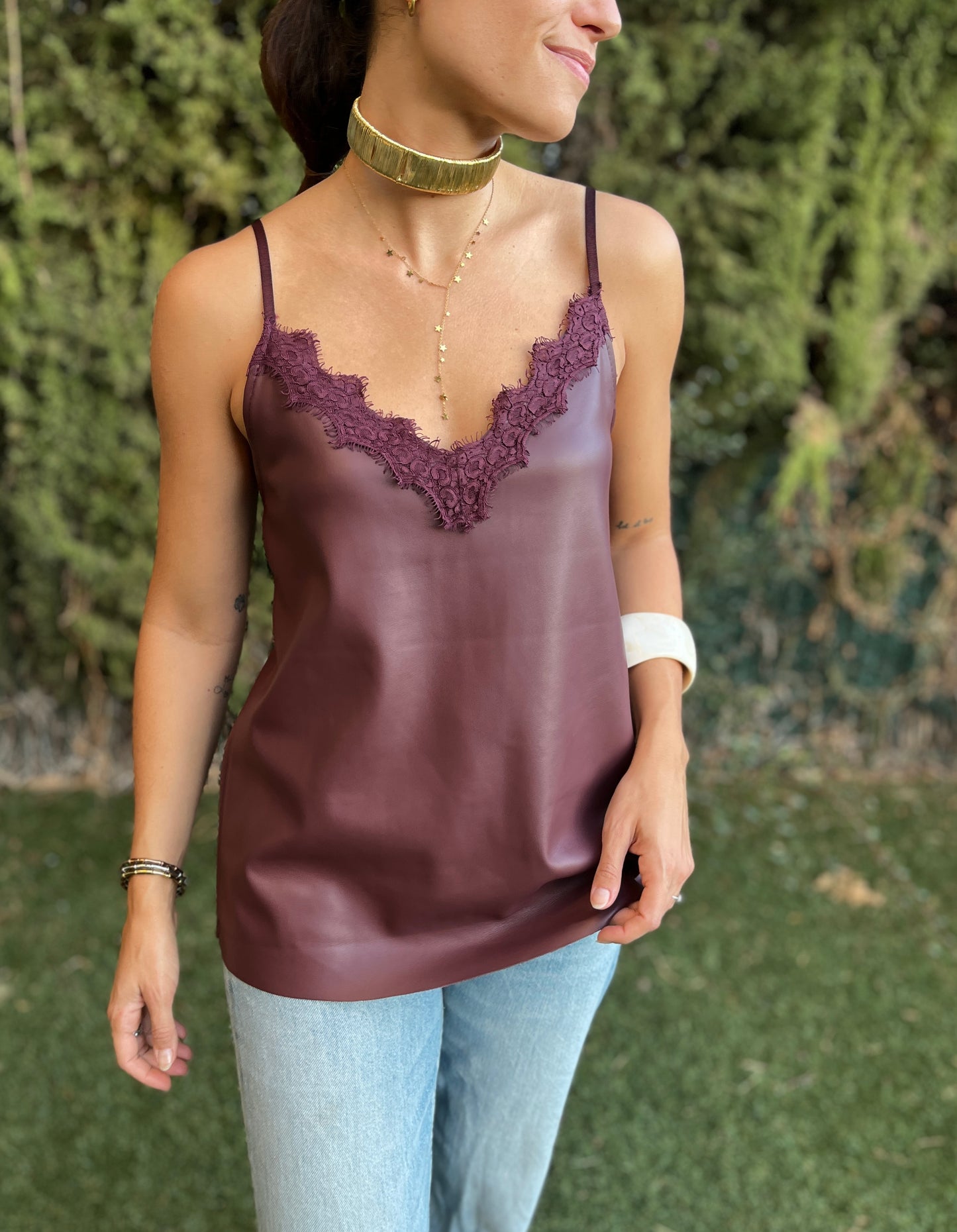 Top lencero polipiel