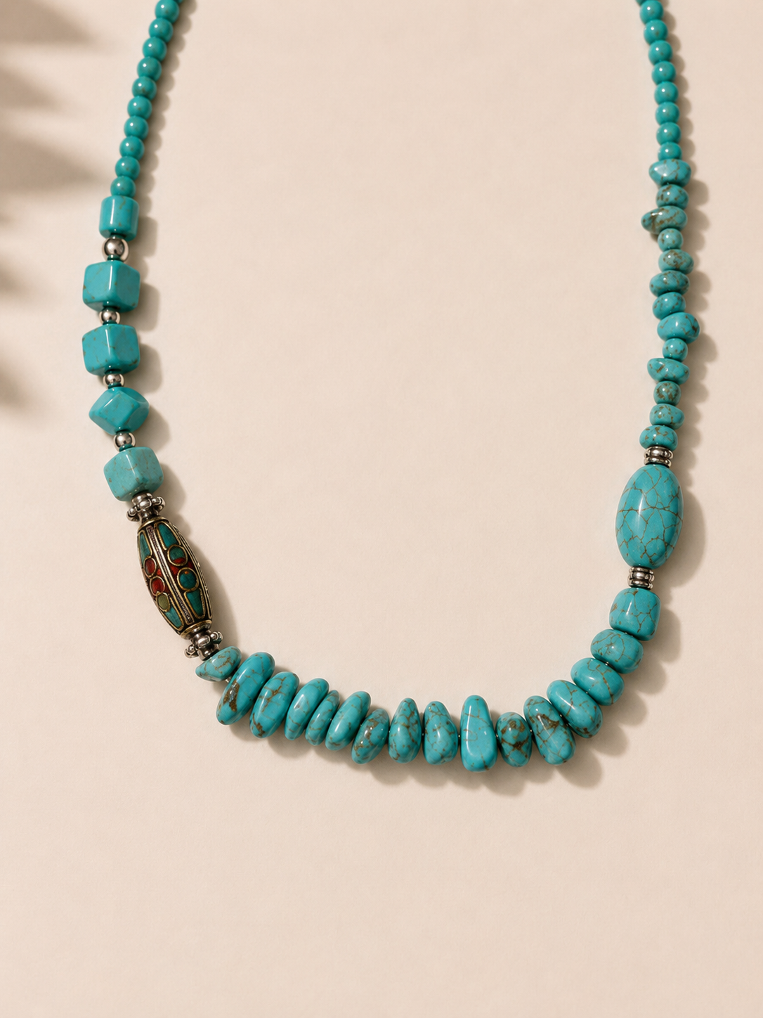 Collar corto piedra turquesa - Nuh Nuh