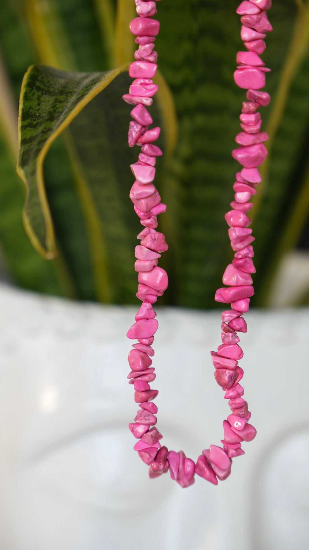Collar Piedras Rosa - Nuh Nuh