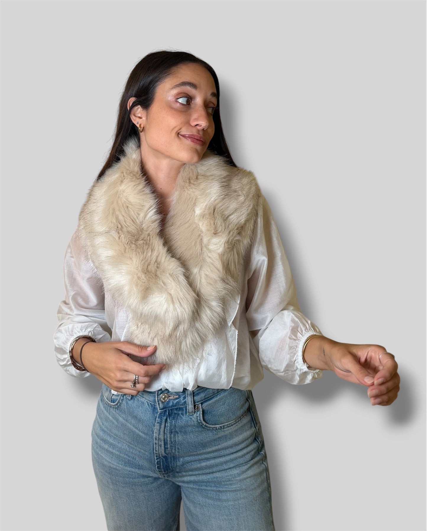 Cuellos de pelo sintético