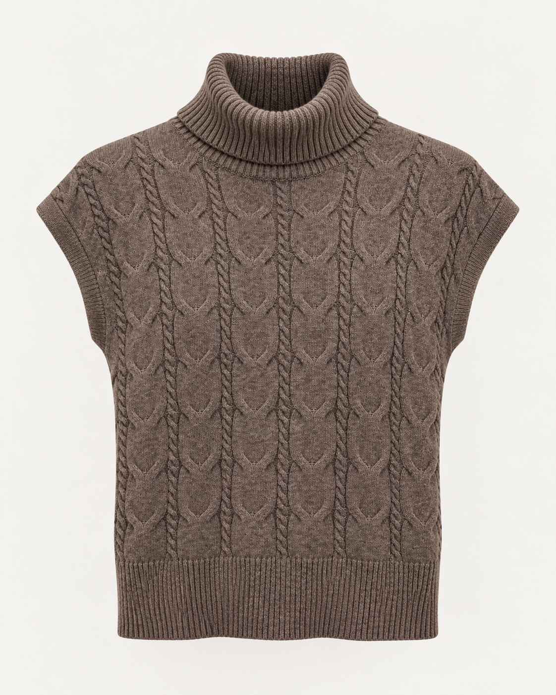 Jersey cuello vuelto sin mangas - Nuh Nuh