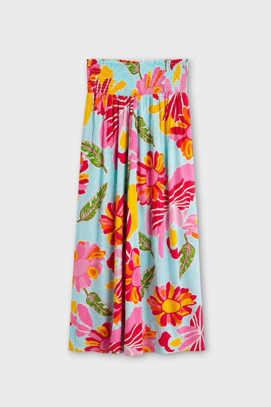 Pantalón palazzo floral