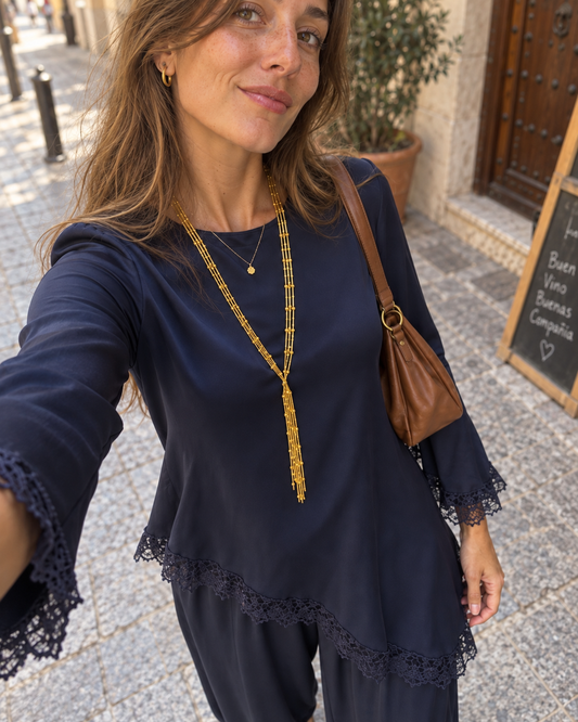 Blusa satinada luna - Nuh Nuh