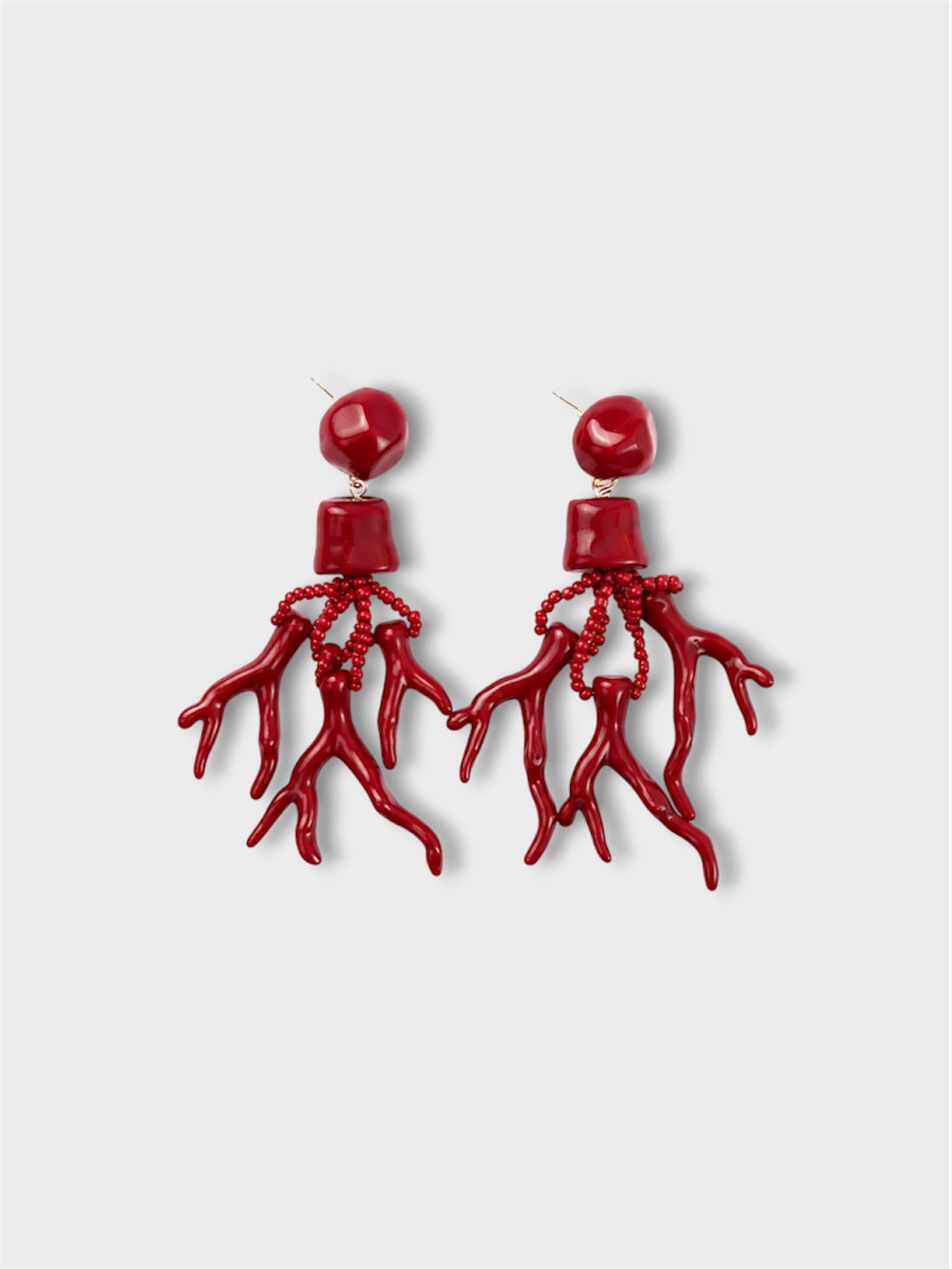 Pendientes coral