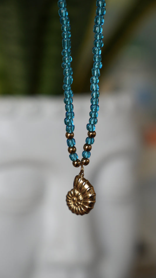 Collar Caracola turquesa - Nuh Nuh