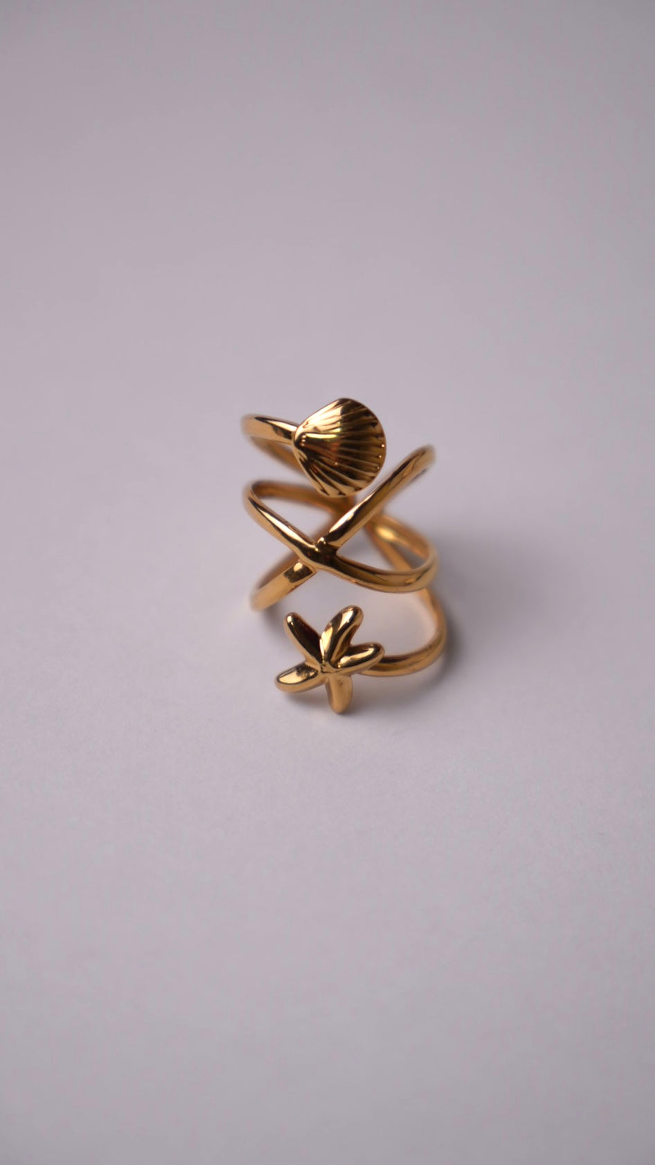 Anillo summer dorado