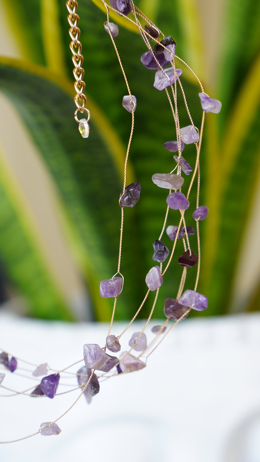 Choker Piedras Lila - Nuh Nuh