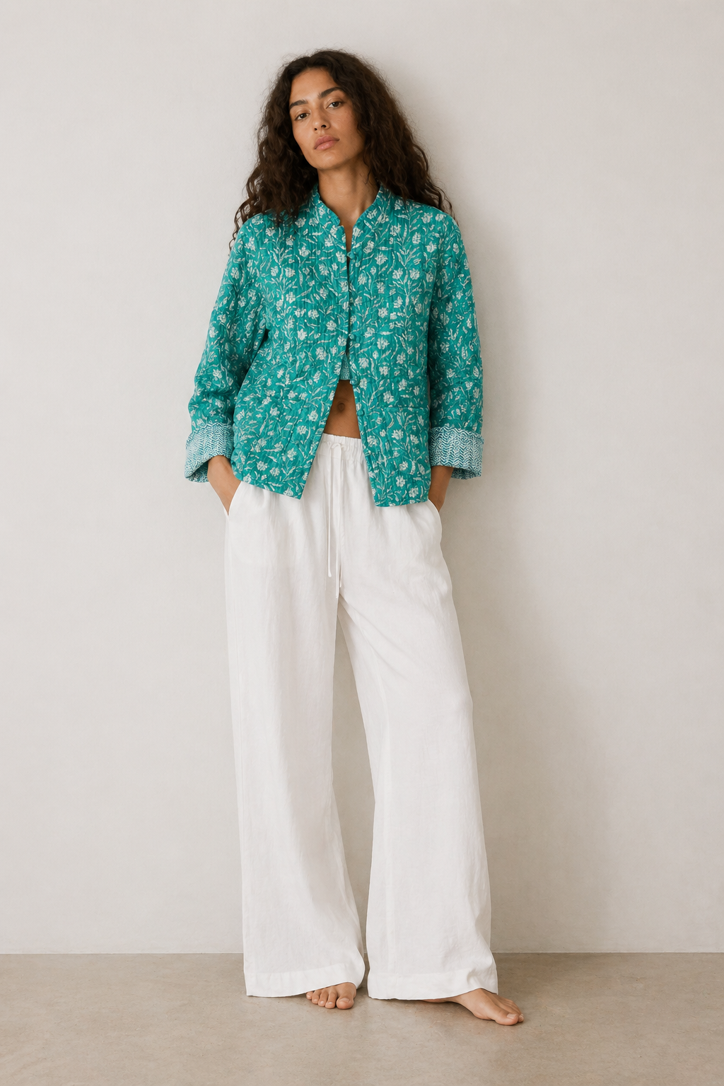 Chaqueta Jaipur aguamarina - Nuh Nuh