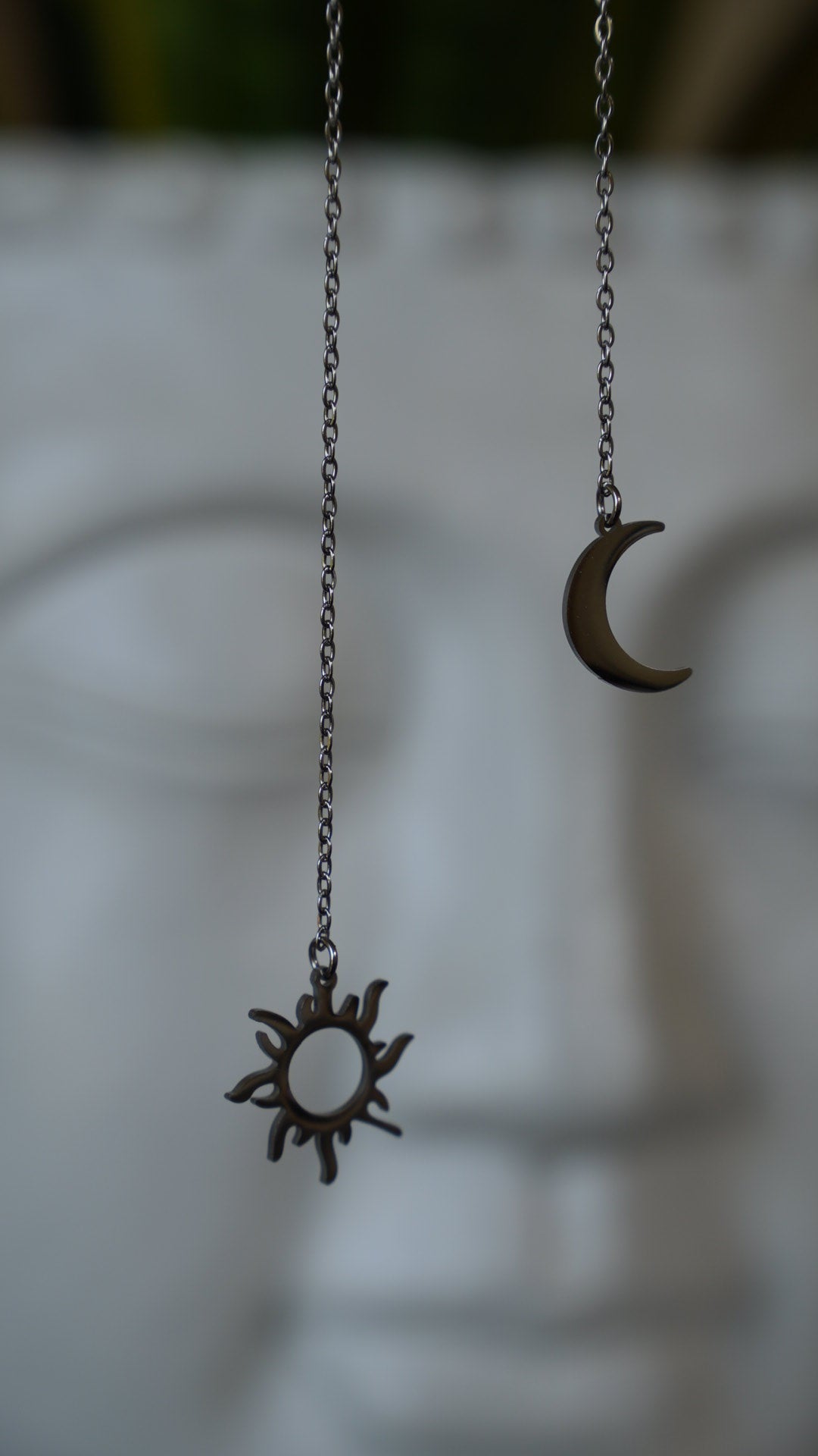 Collar Sol y Luna Plata - Nuh Nuh