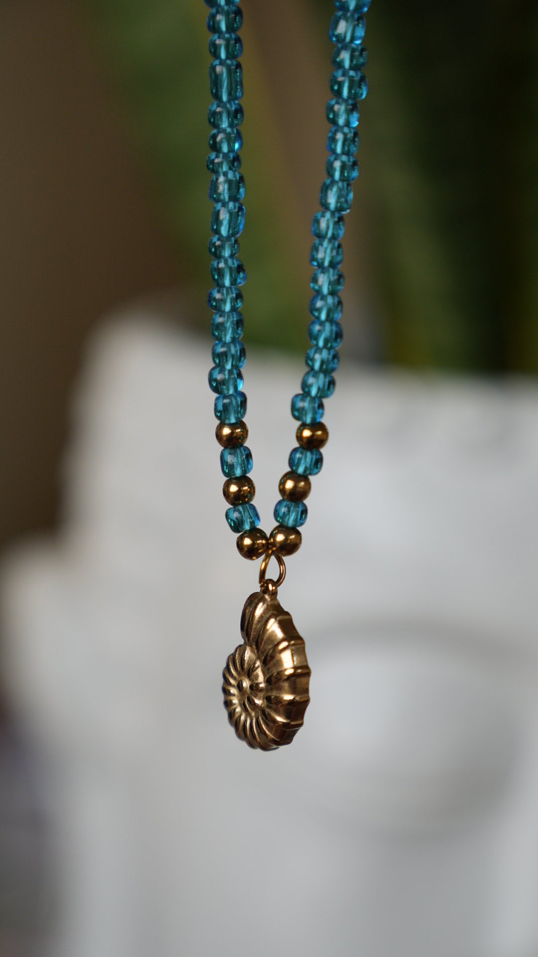 Collar Caracola turquesa - Nuh Nuh