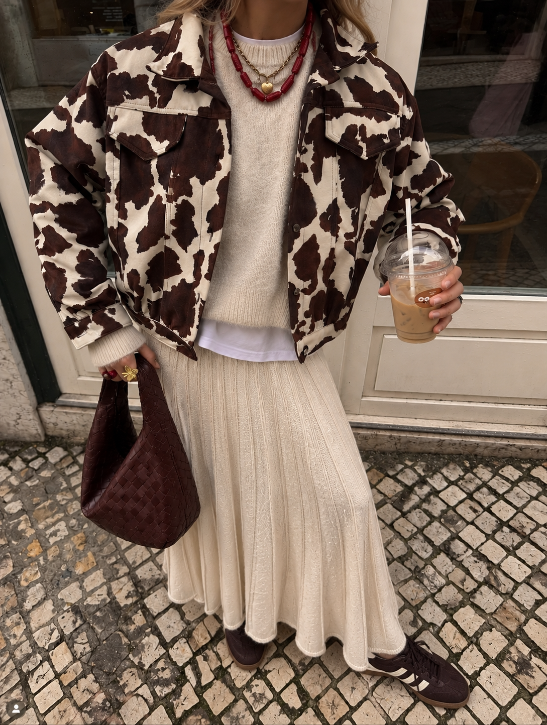 Falda punto lentejuelas París