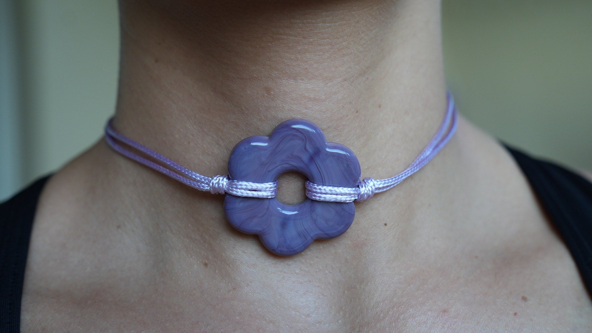 Choker Flor Lila - Nuh Nuh
