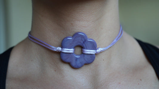 Choker Flor Lila - Nuh Nuh