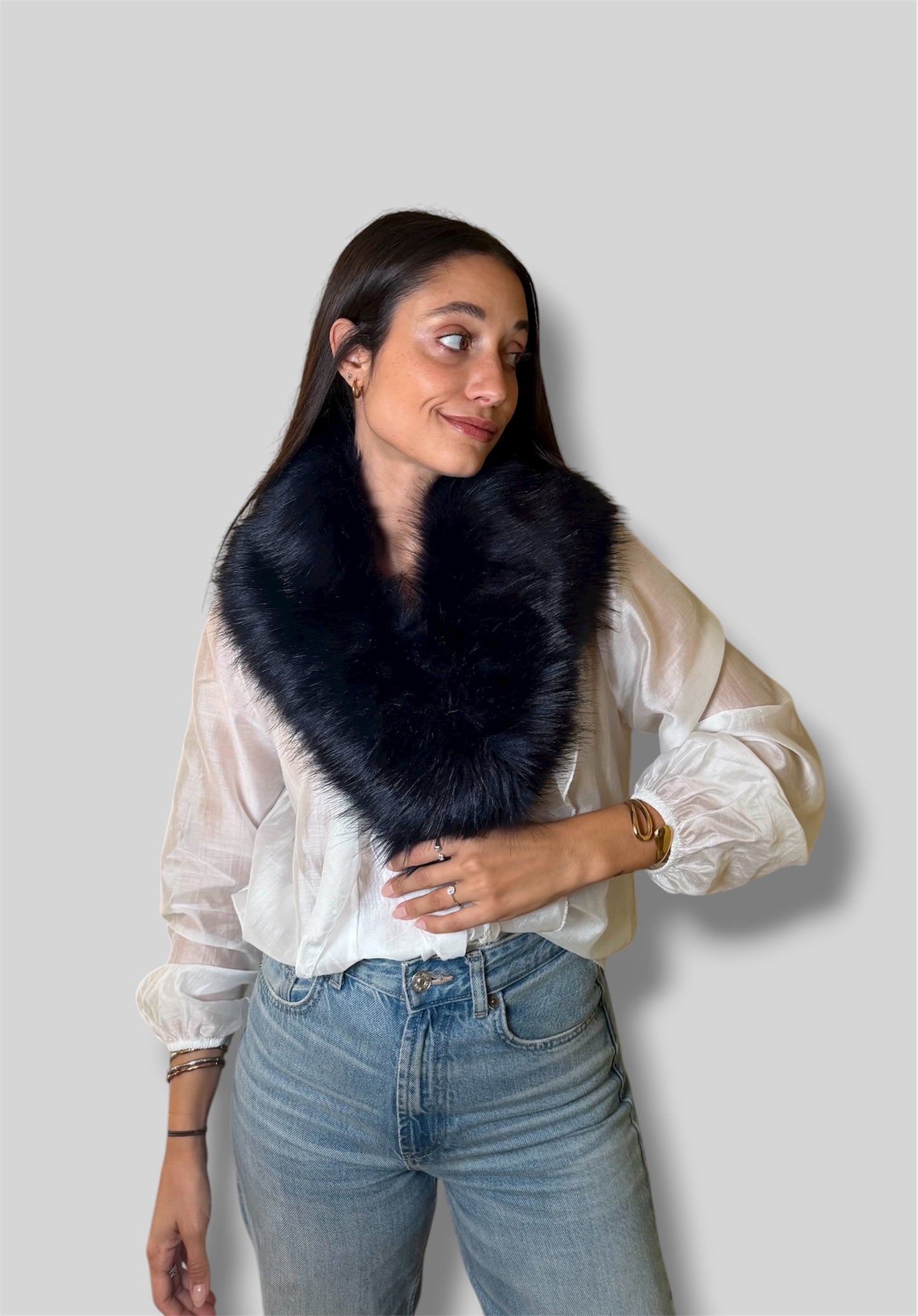 Cuellos de pelo sintético