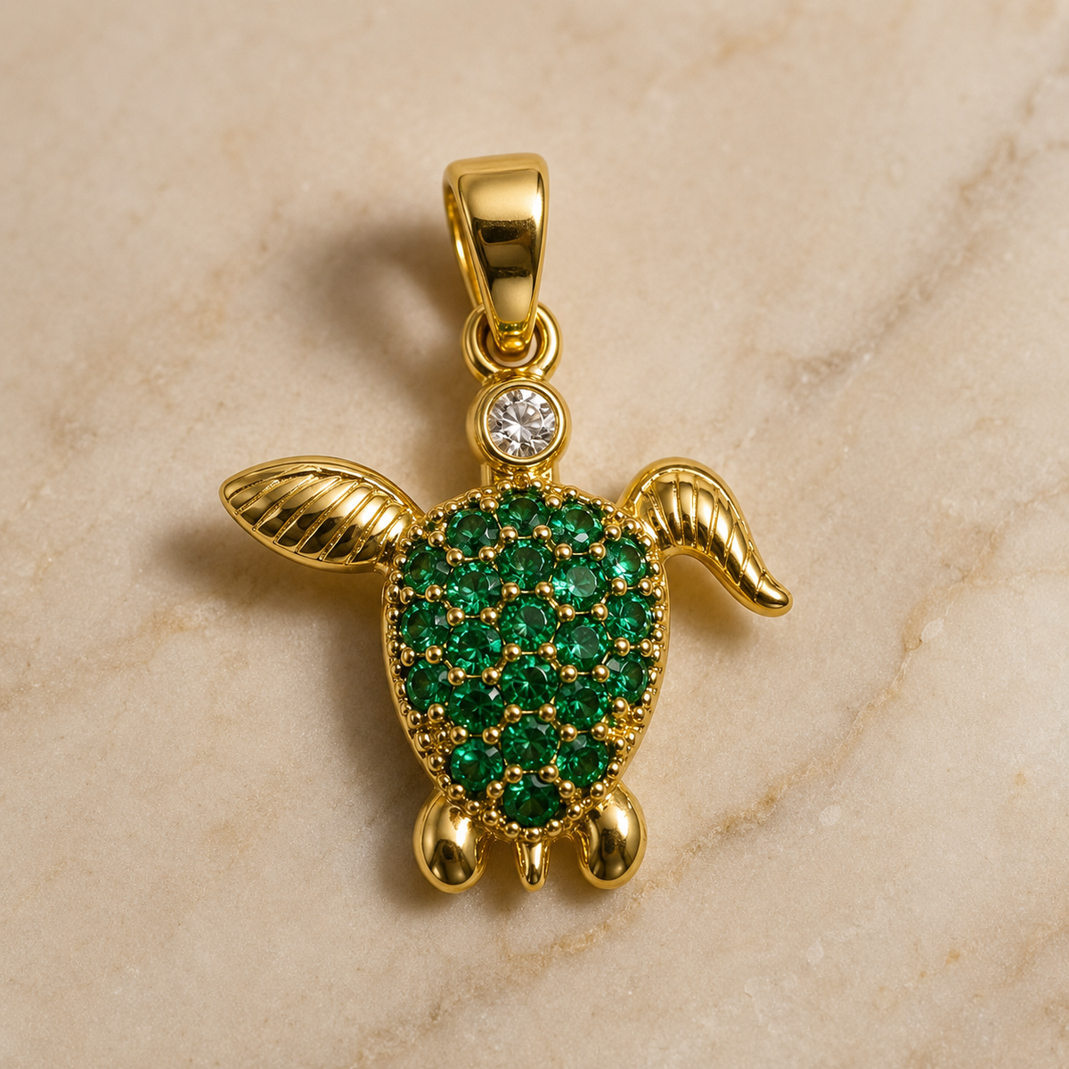 Charm tortuga verde brillo - Nuh Nuh