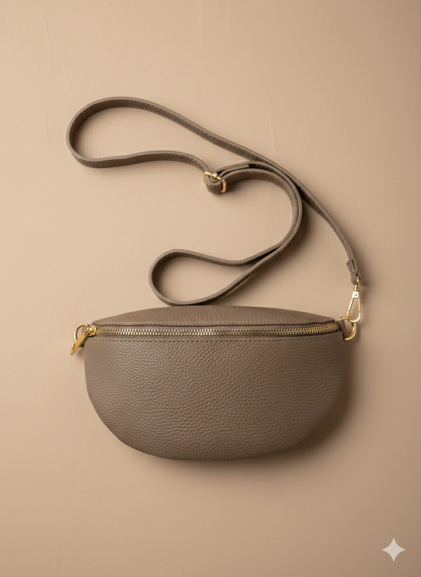 Riñonera Merlot topo