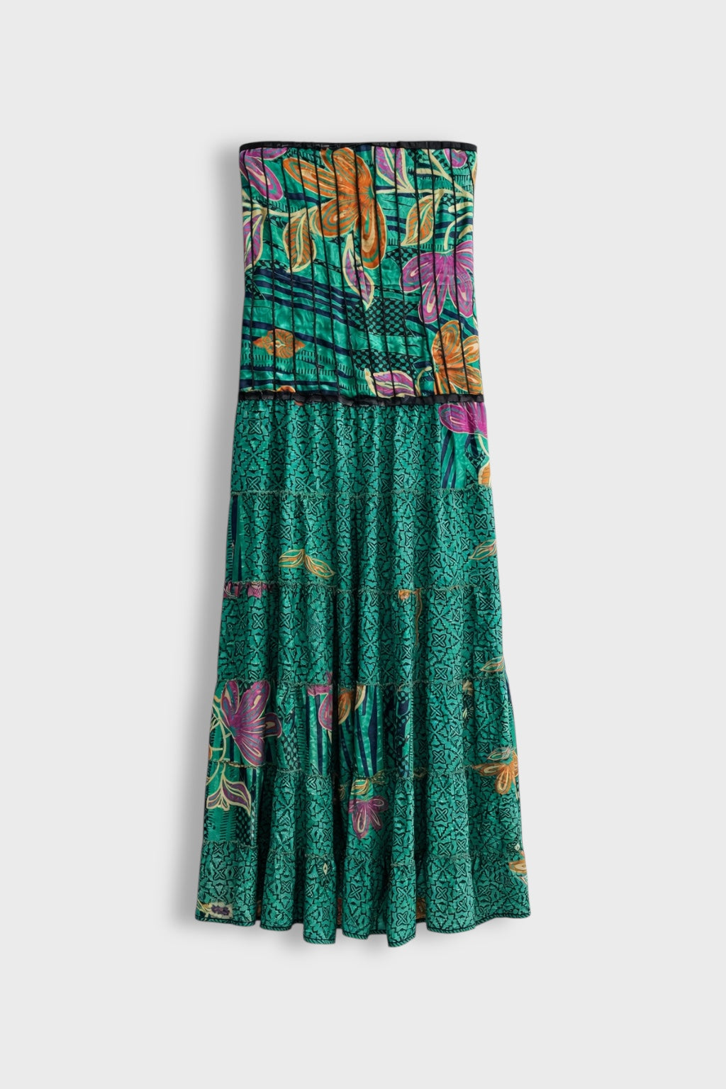 Vestido seda verde - Nuh Nuh