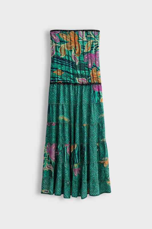 Vestido seda verde - Nuh Nuh