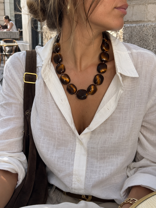 Collar ojo de tigre