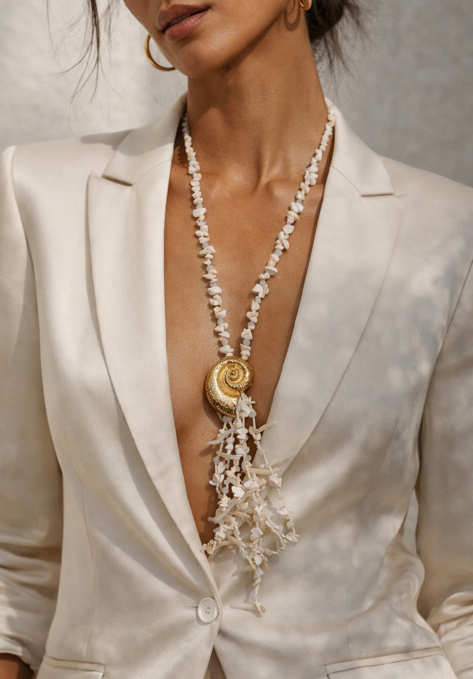 Collar largo caracola - Nuh Nuh