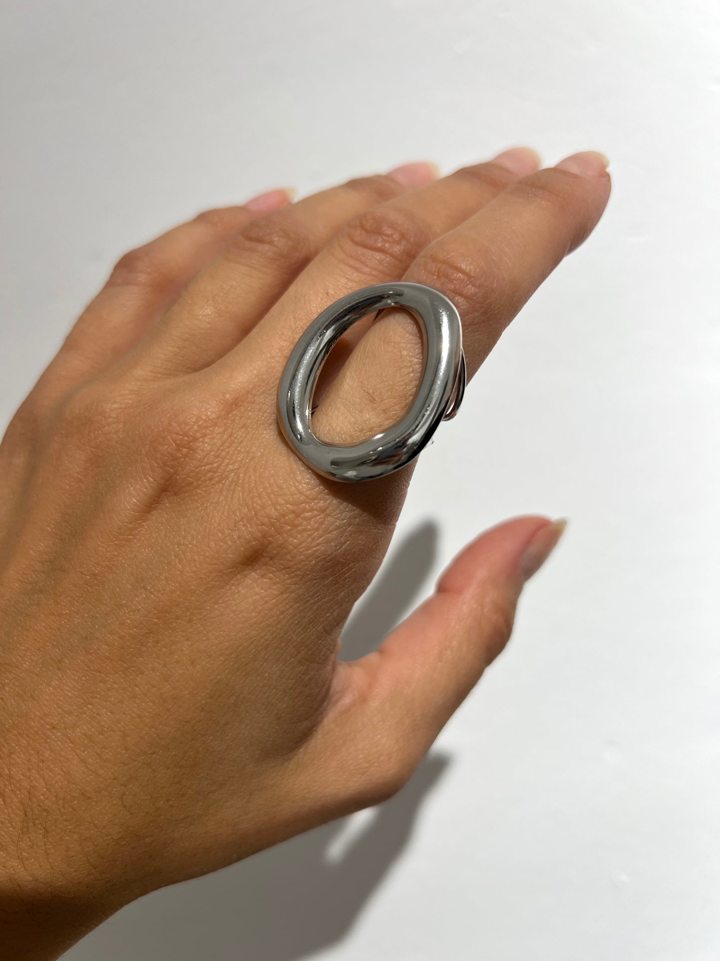 Anillo óvalo plata