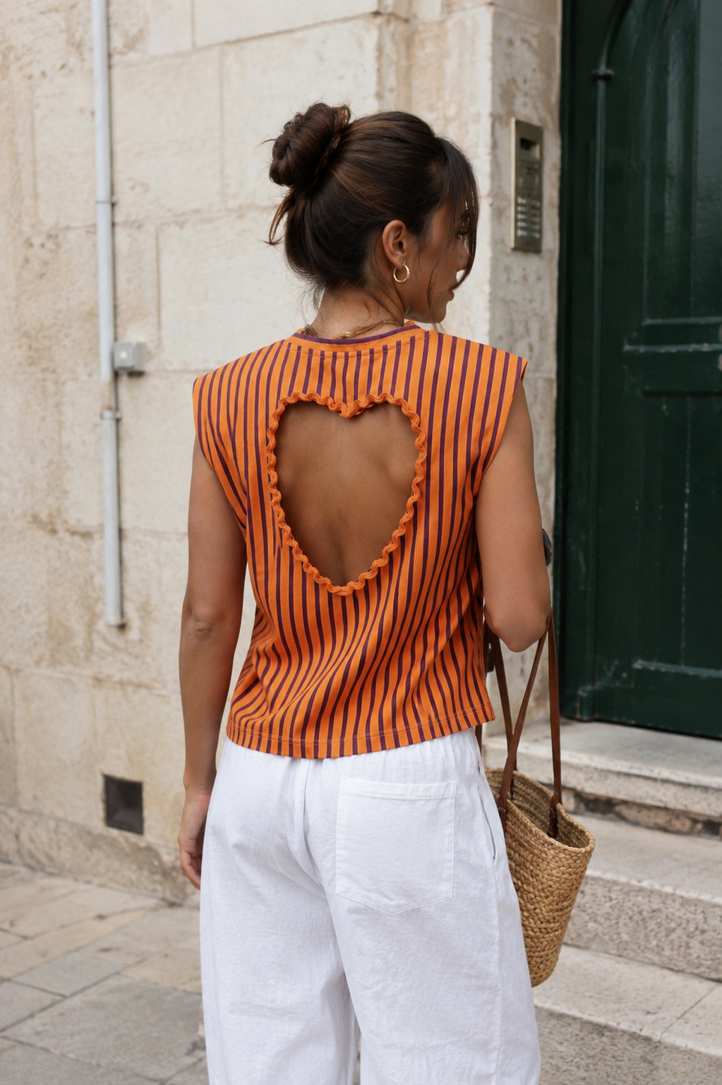 Camiseta Love rayas