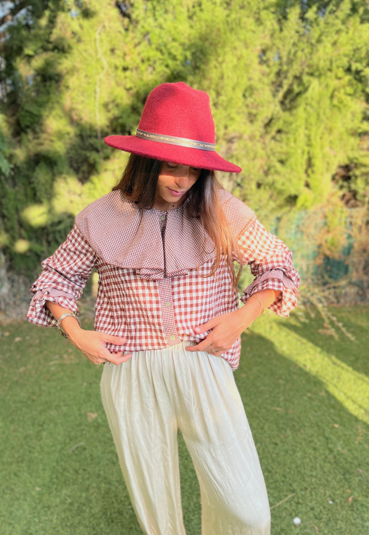 Camisa cuello babero