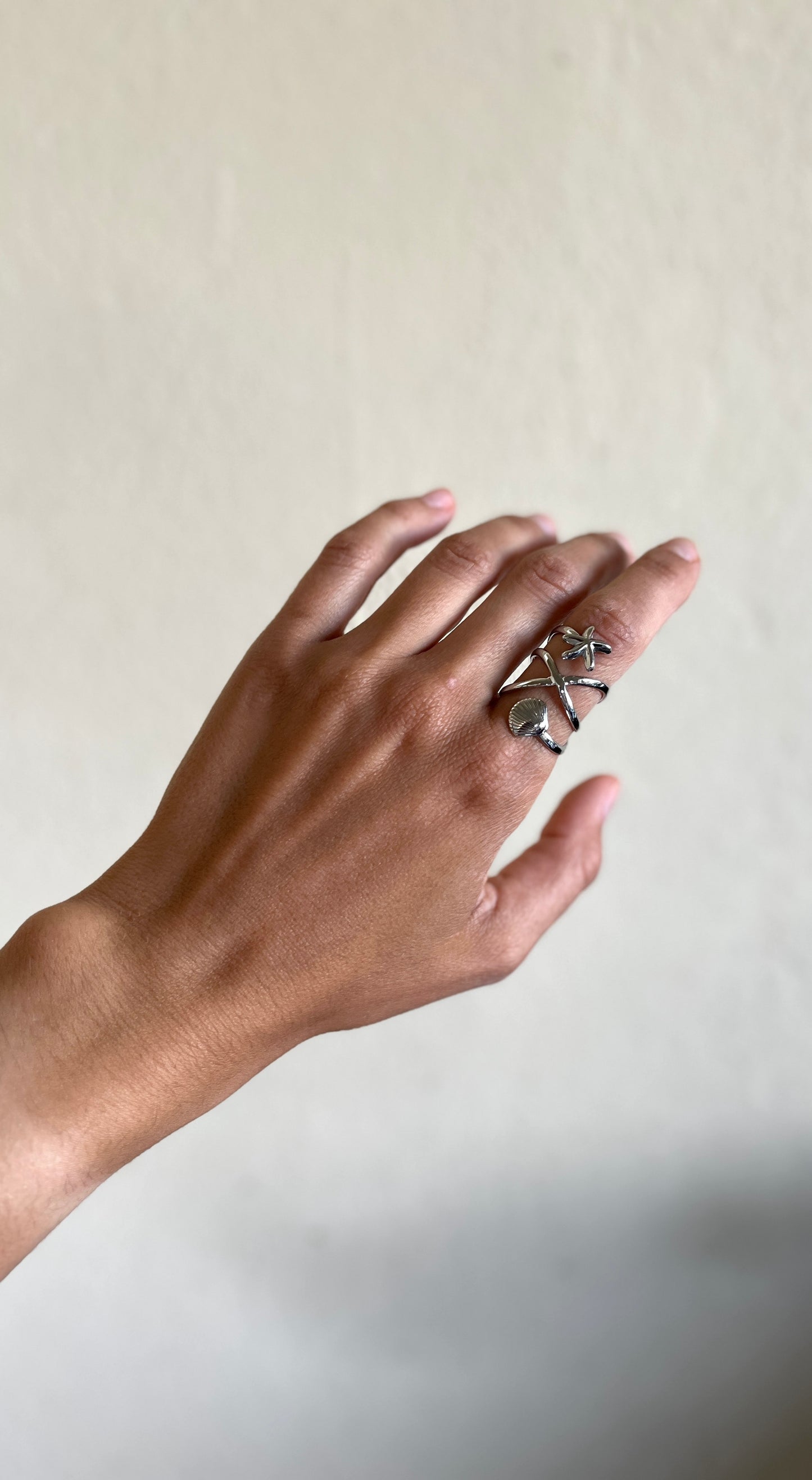 Anillo summer plateado
