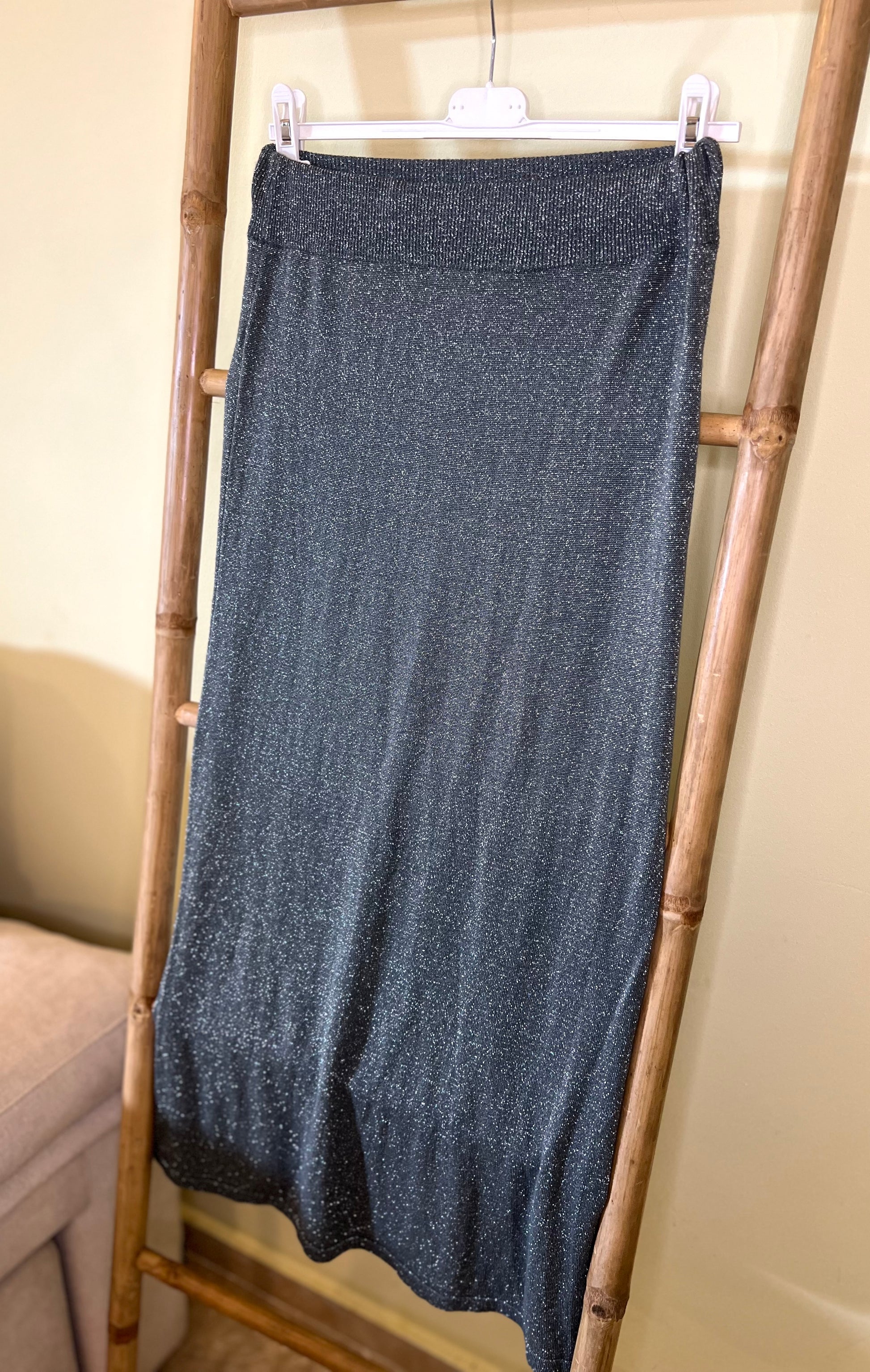 Falda lurex gris - Nuh Nuh