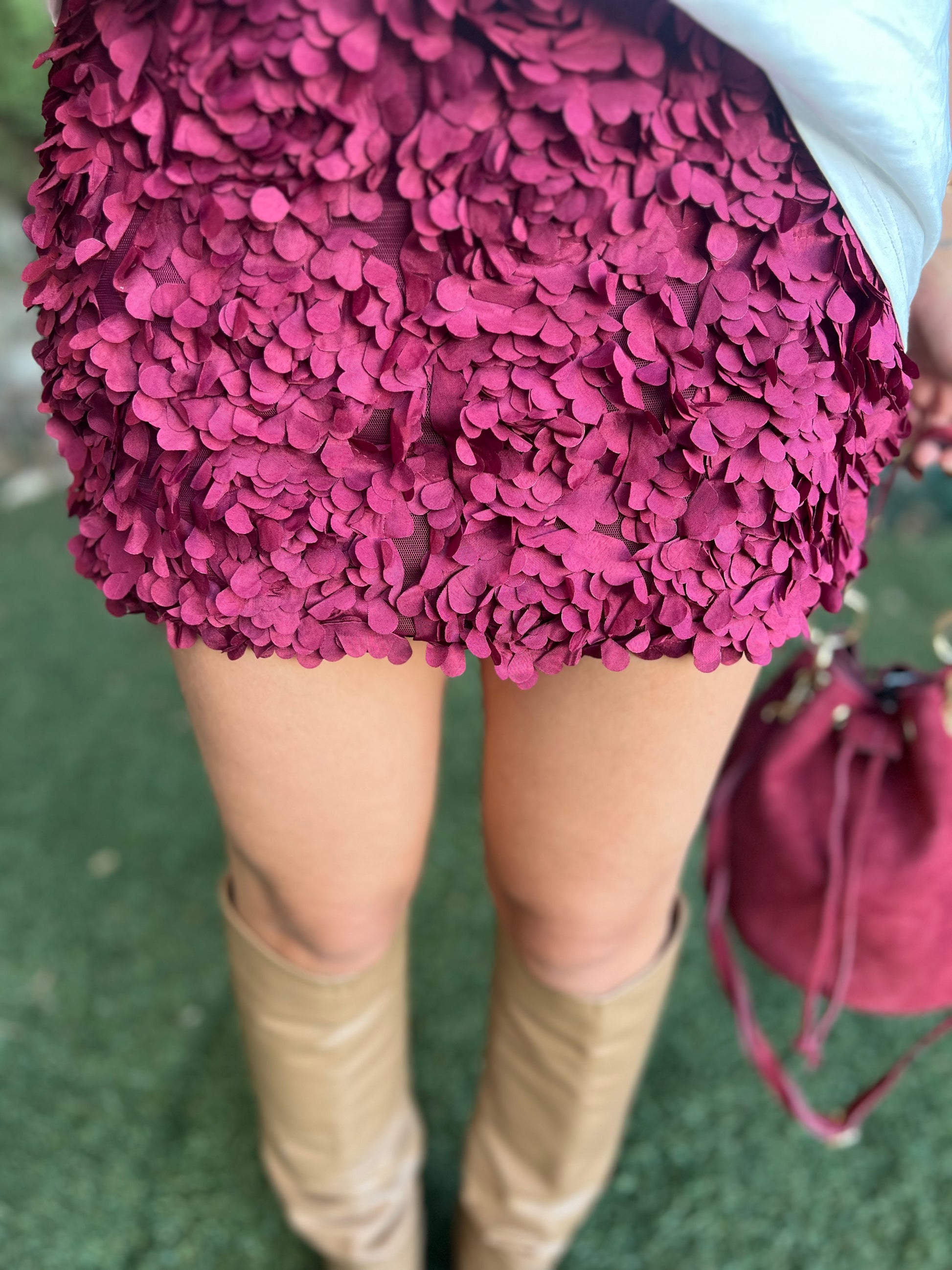 Mini falda flores relieve - Nuh Nuh