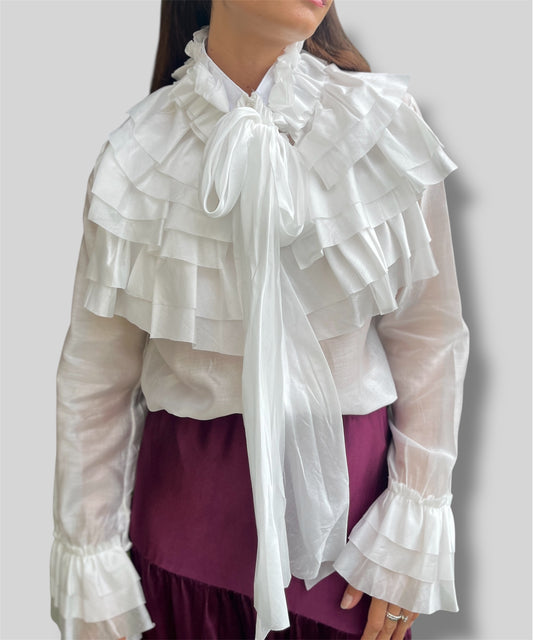 Camisa blanca vintage