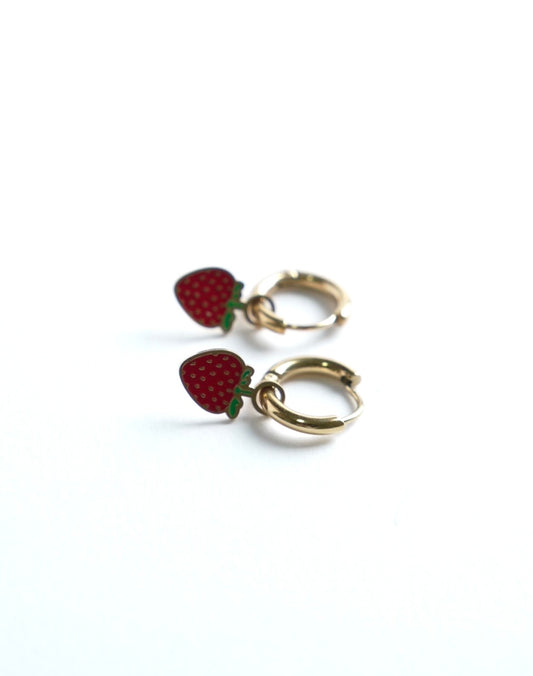 Pendientes fresa