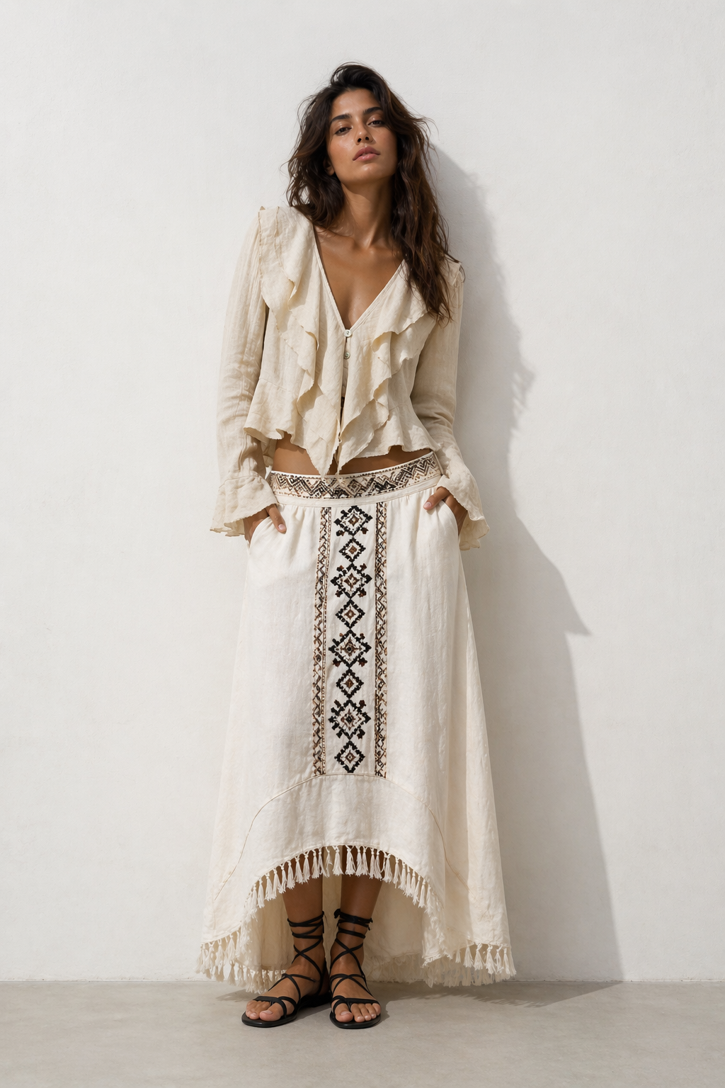 Blusa Noa beige - Nuh Nuh
