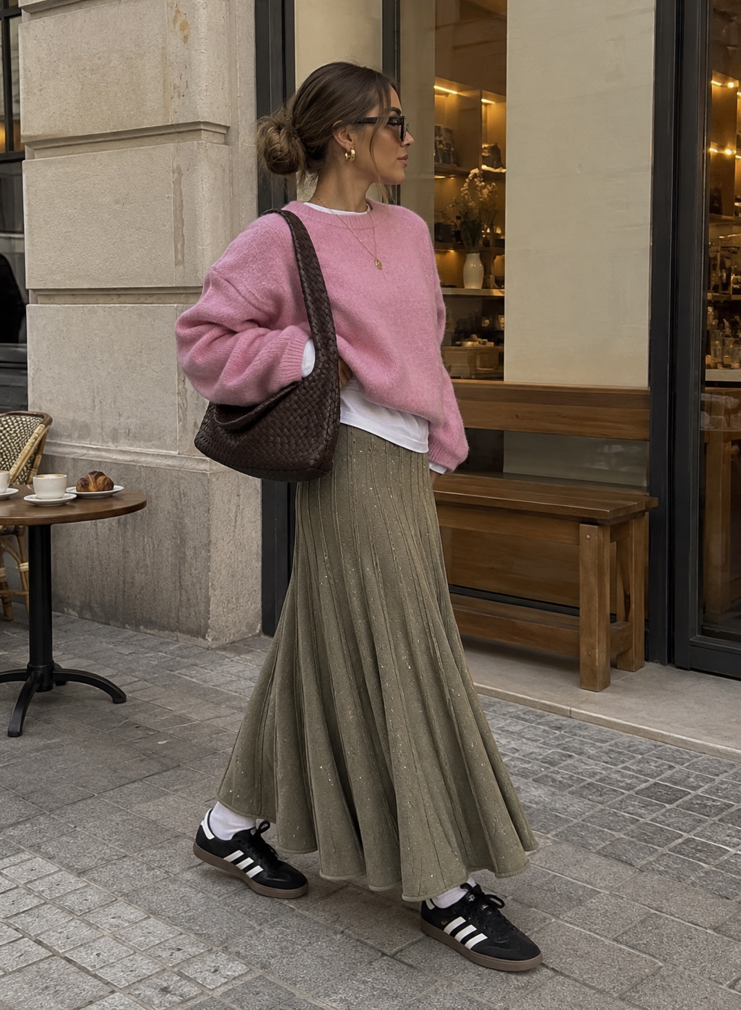 Falda punto lentejuelas París