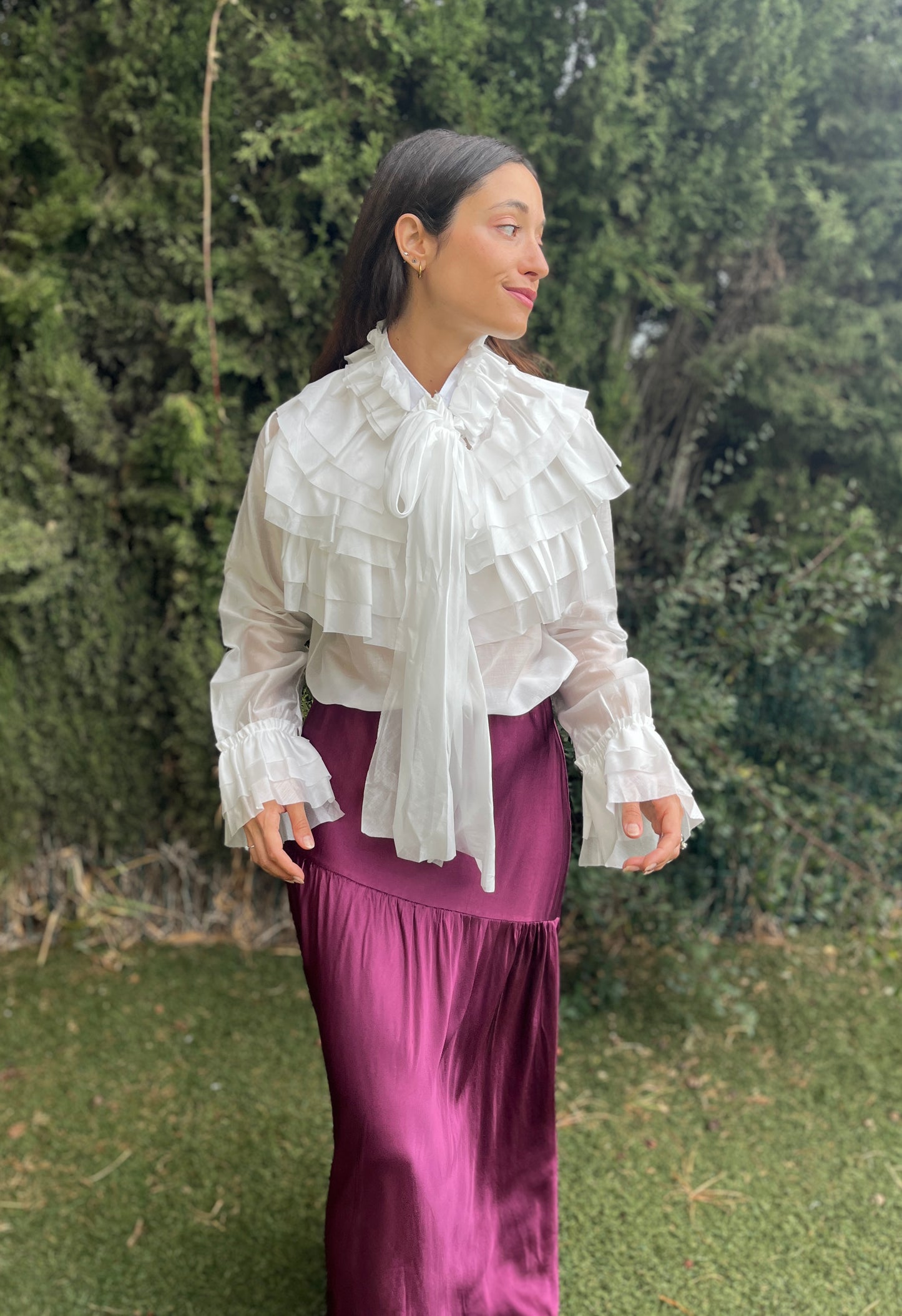 Camisa blanca vintage