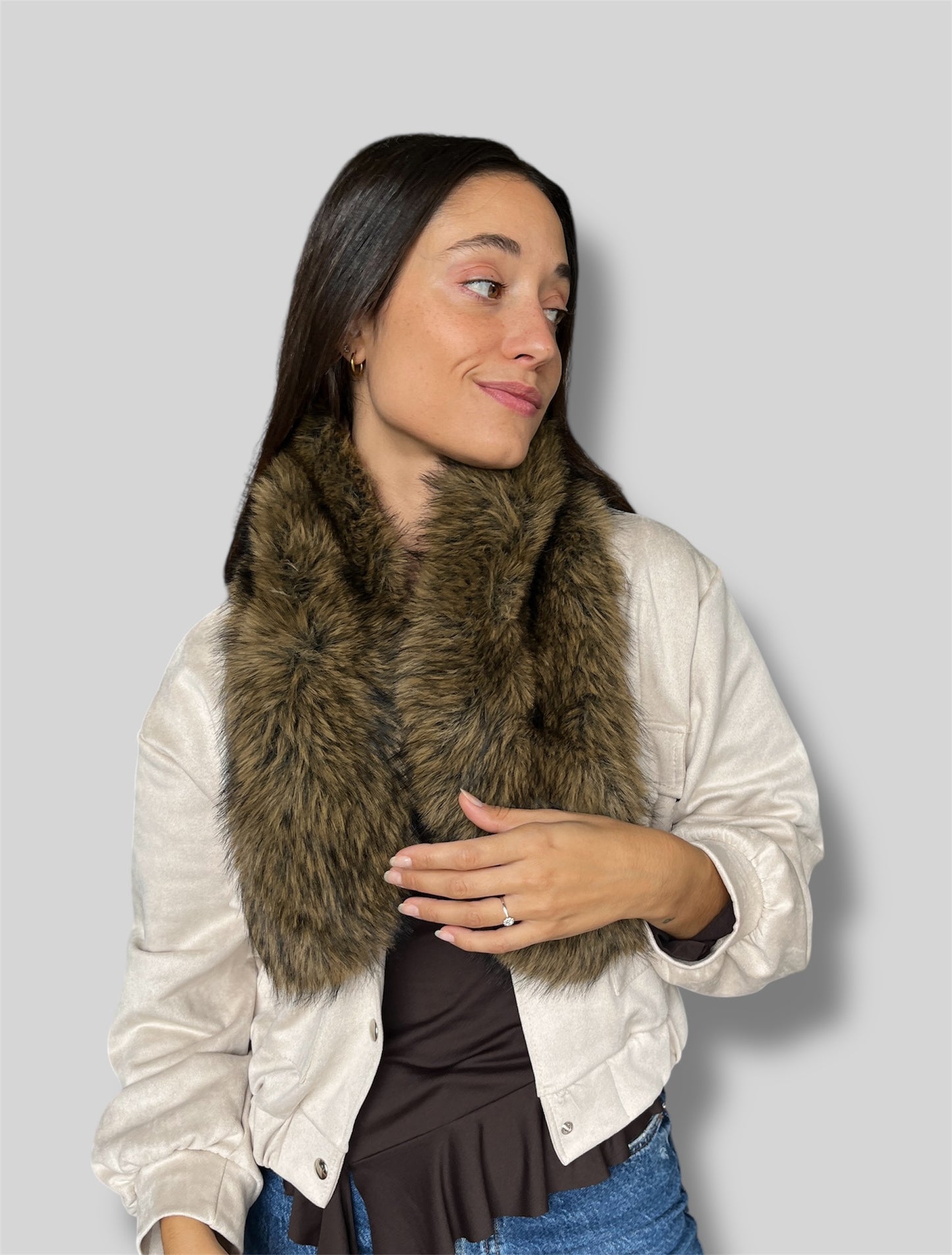 Cuellos de pelo sintético