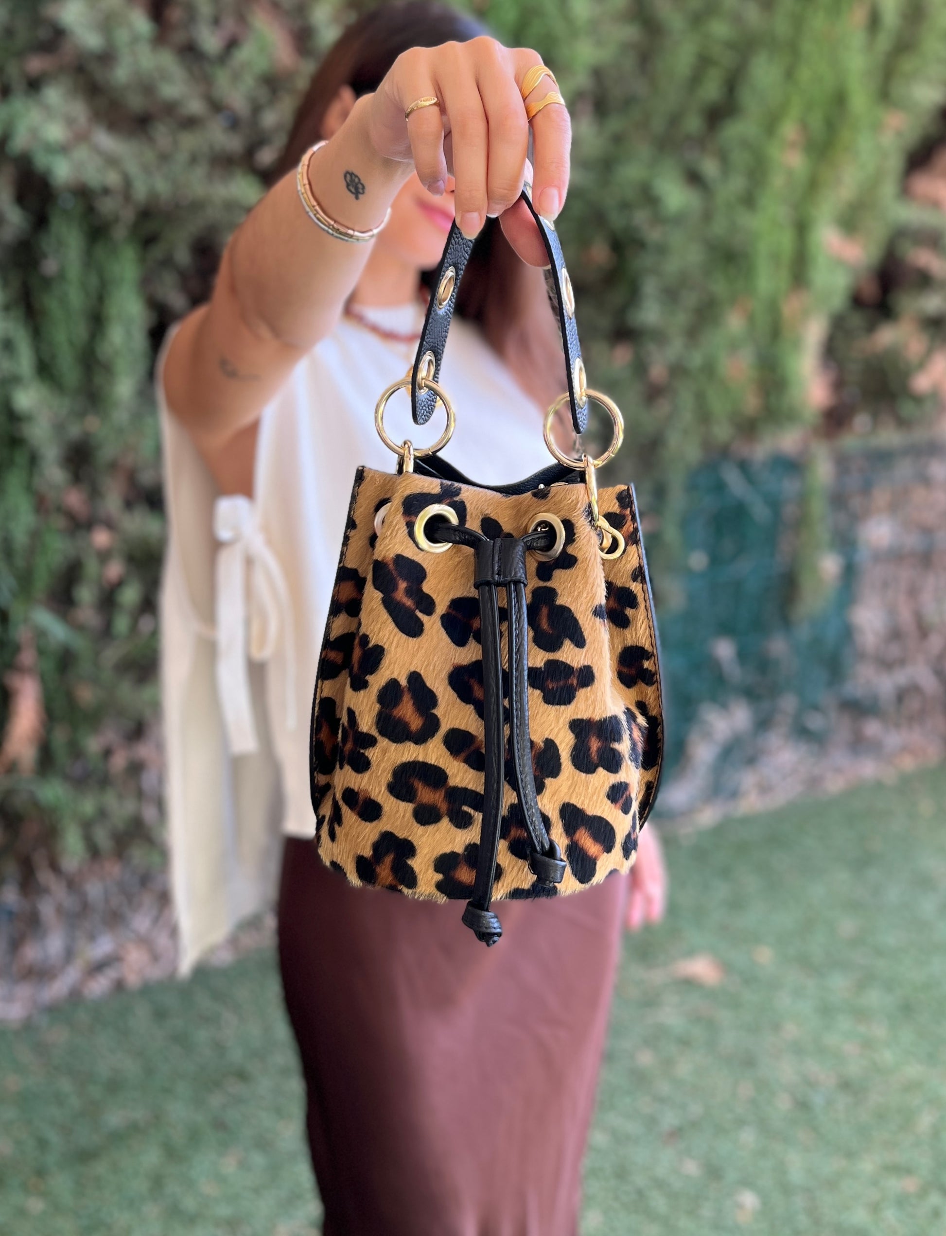 Bolso leopardo piel - Nuh Nuh