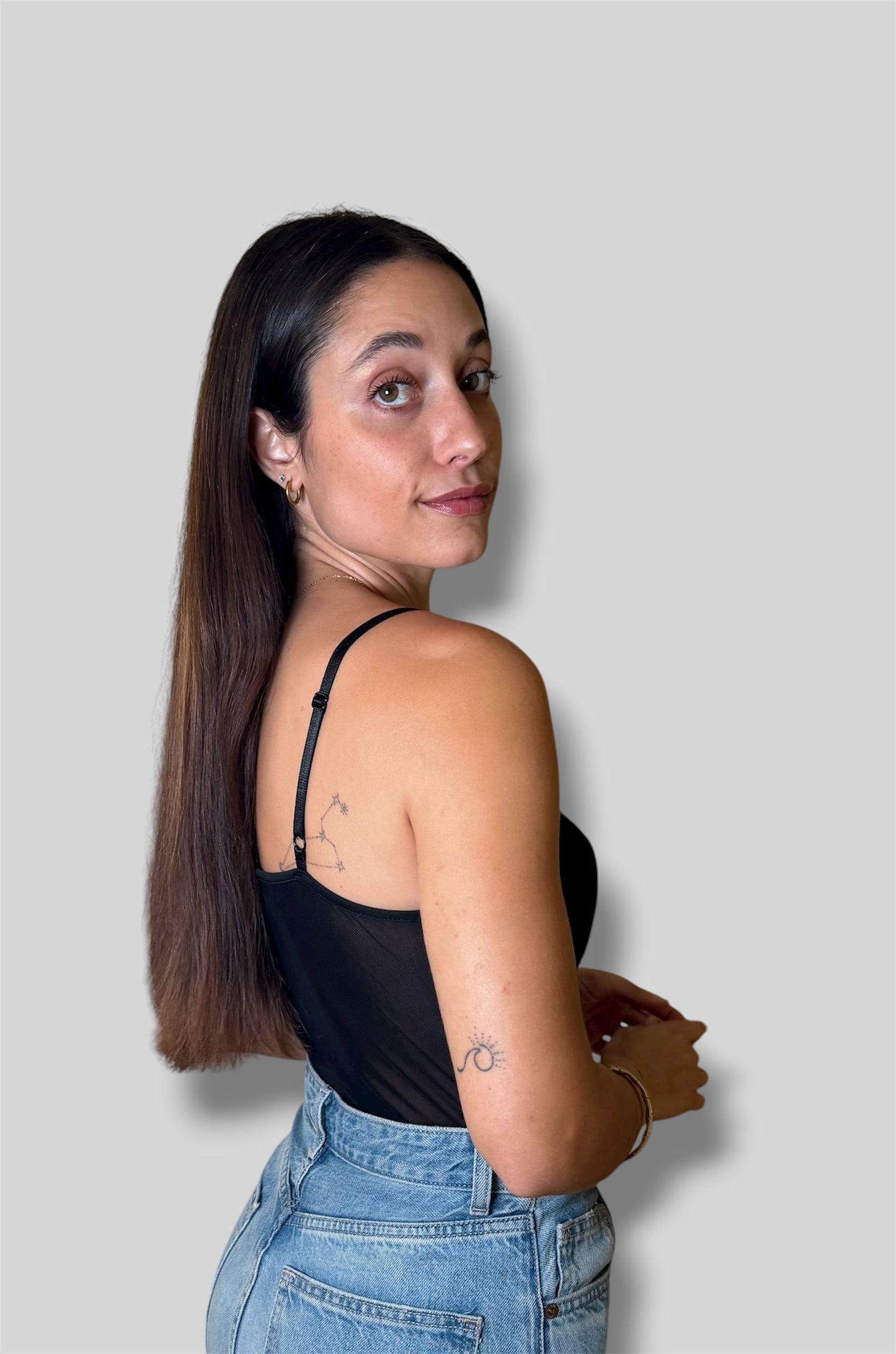 Body negro semitransparente