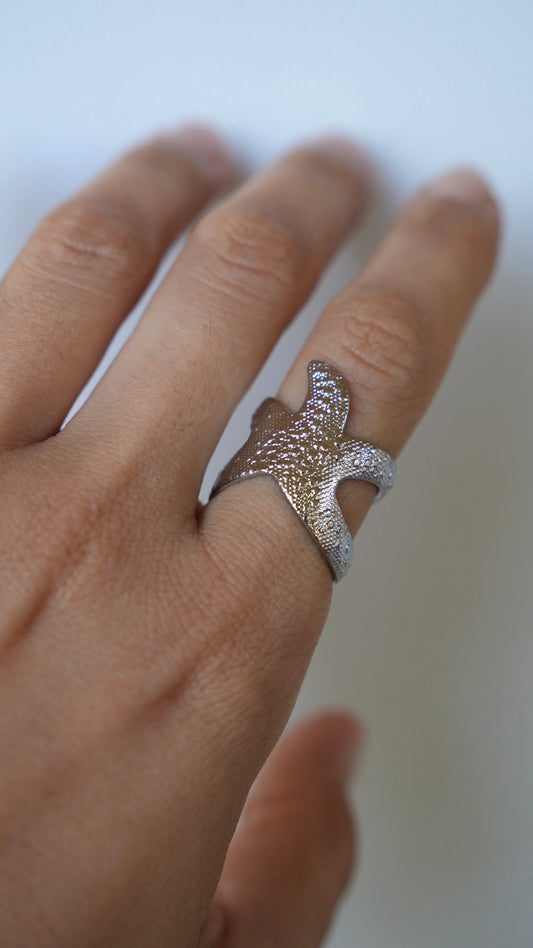 Anillo Estrella de mar plata - Nuh Nuh
