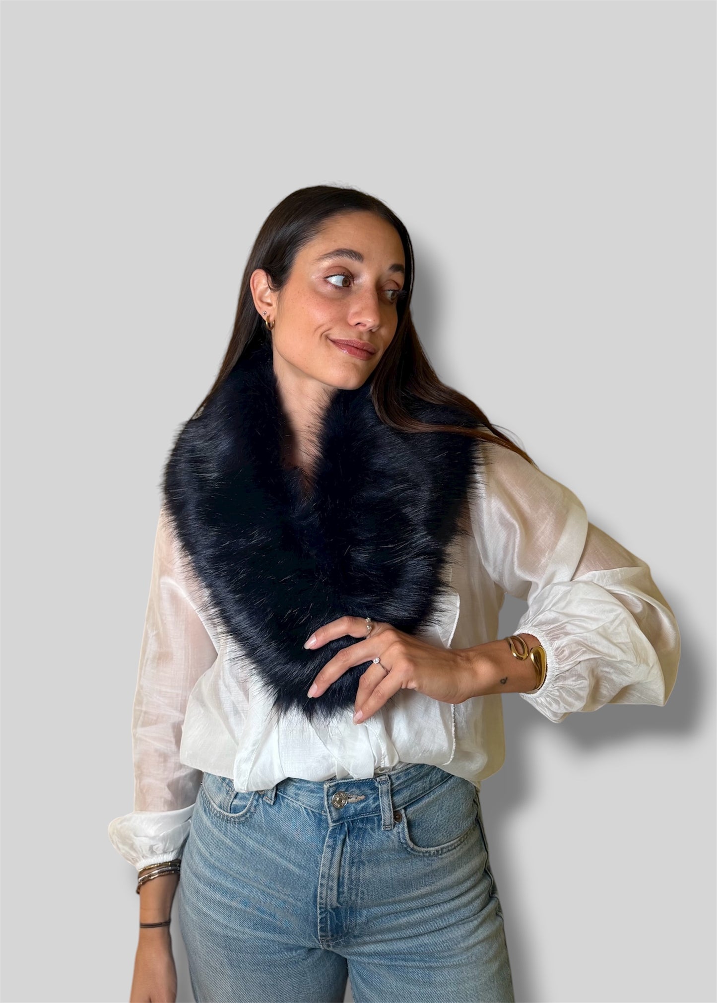 Cuellos de pelo sintético