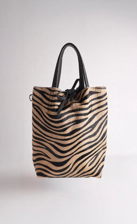 Bolso cebra piel