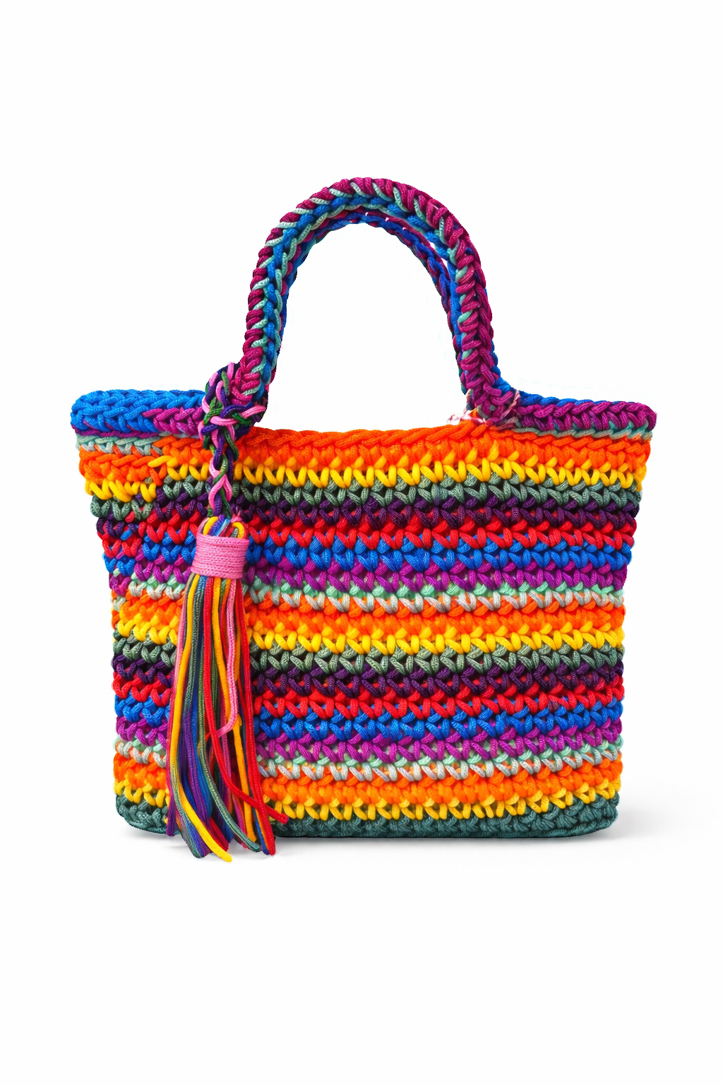 Bolso crochet arcoíris - Nuh Nuh